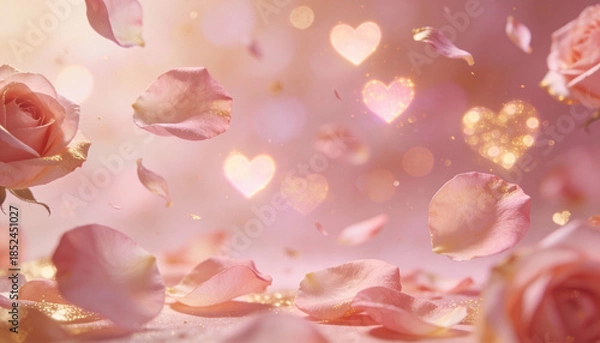 Obraz pink rose petals