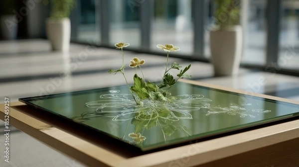 Obraz Flower Reflection Table Decor, Interior Design, Home