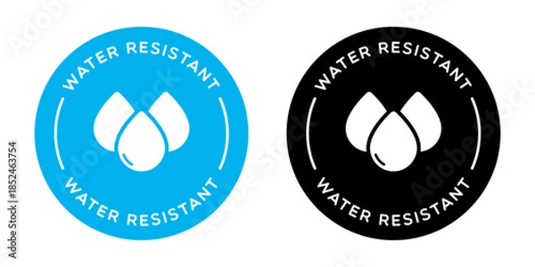 Fototapeta Round Vector Water Resistant Labels