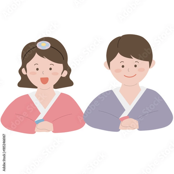 Obraz 한복 명절 커플