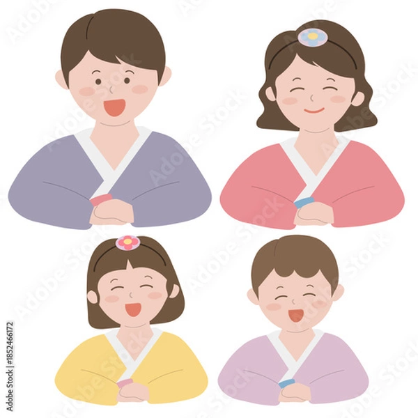 Obraz 한복 입은 가족