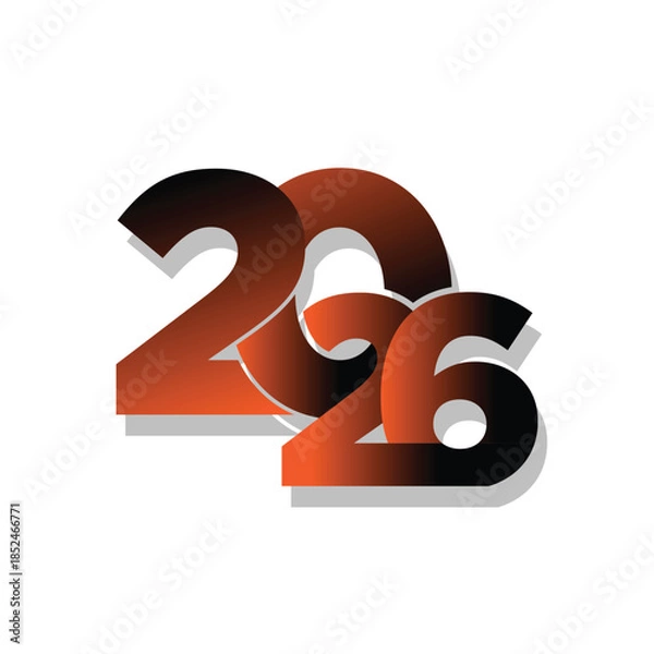 Fototapeta 2026 design for new year logo vector