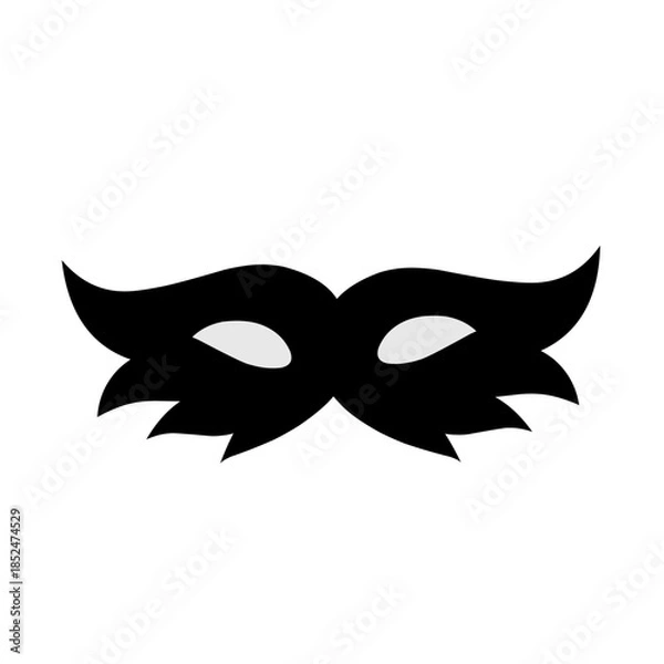 Obraz Superhero mask silhouette vector