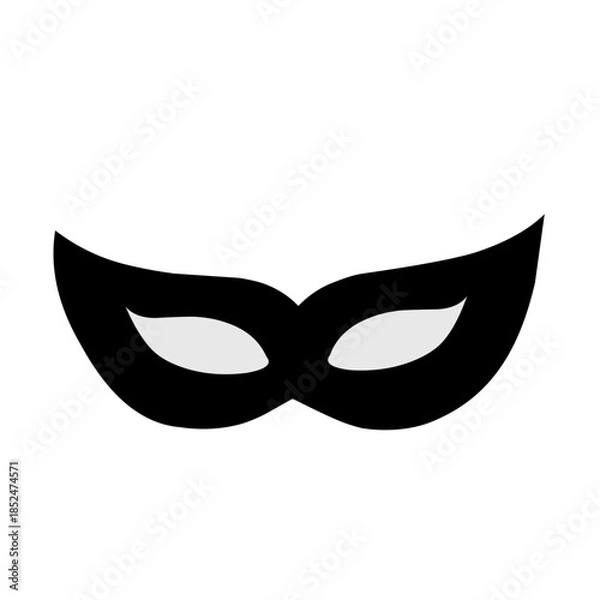 Obraz Superhero mask silhouette vector