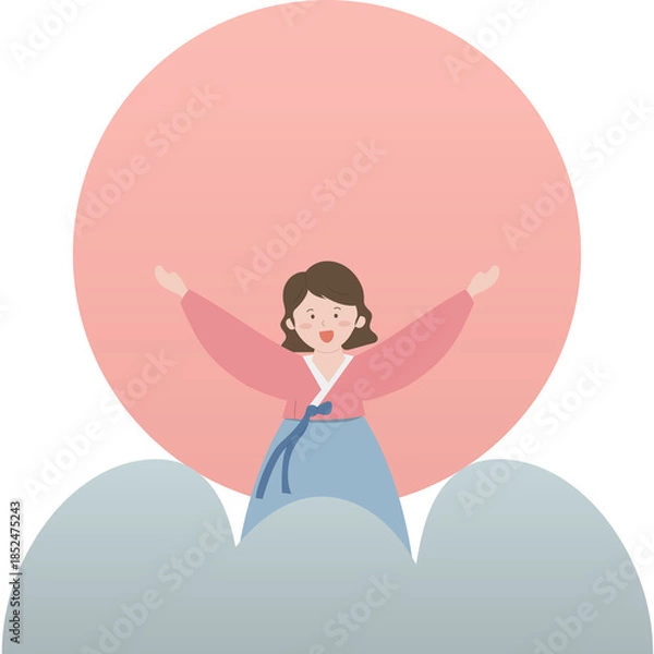 Obraz 새해 인사 일러스트