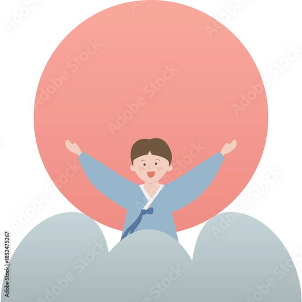 Obraz 새해 인사 일러스트