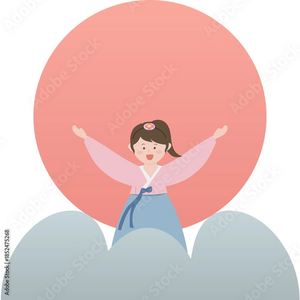 Obraz 새해 인사 일러스트