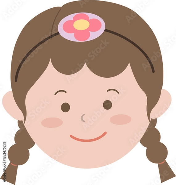 Obraz 전통 머리띠 어린이 얼굴