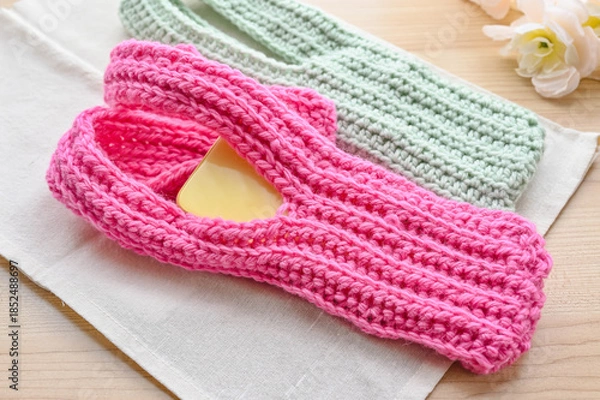 Obraz 手編みのiphoneポケット 