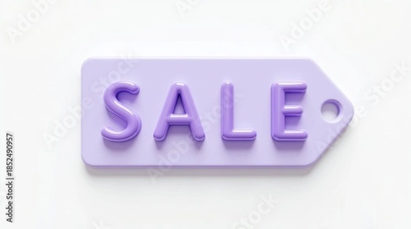 Obraz Purple sale tag