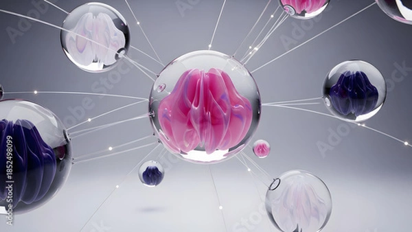 Obraz Quantum Fluidity Spheres