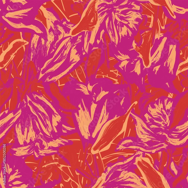 Obraz Pastel Abstract Floral Seamless Pattern Design