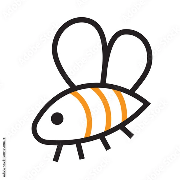 Obraz Abstract Illustration and vector with white backround