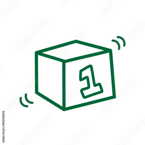 Obraz Abstract Illustration and vector with white backround