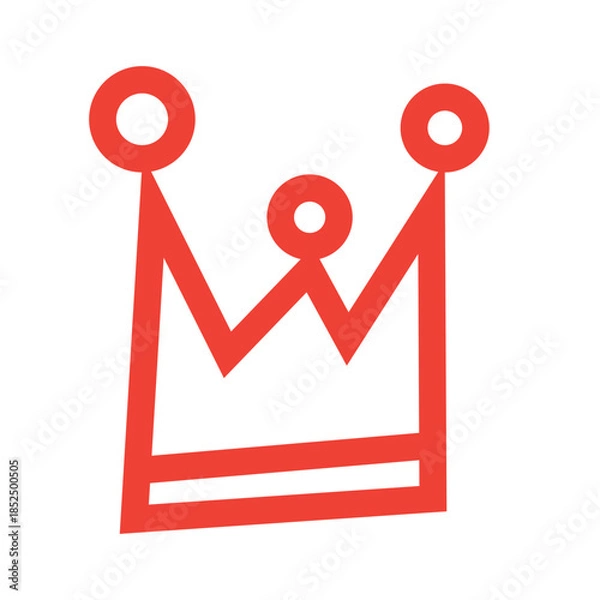 Obraz Abstract Illustration and vector with white backround