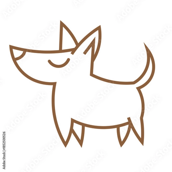 Obraz Abstract Illustration and vector with white backround