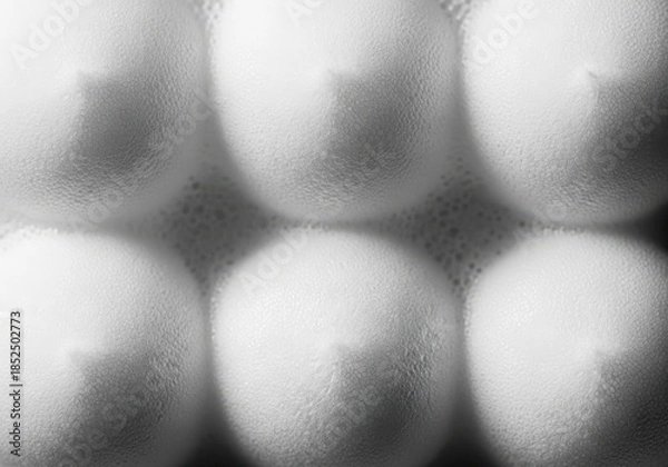 Fototapeta Six oval objects in a grid