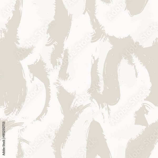 Obraz Cream Abstract Brush strokes seamless pattern design