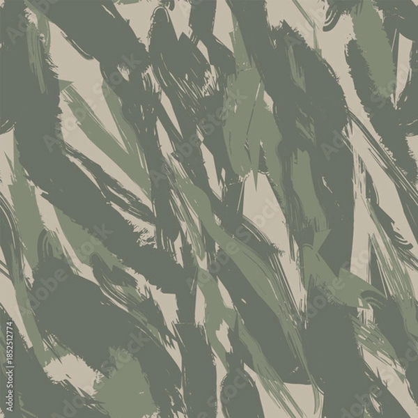 Obraz Khaki Camouflage Abstract seamless pattern design