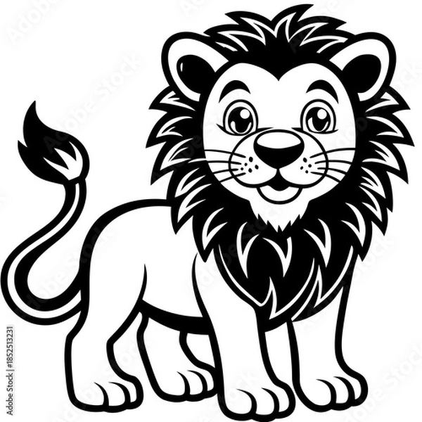 Obraz lion head vector