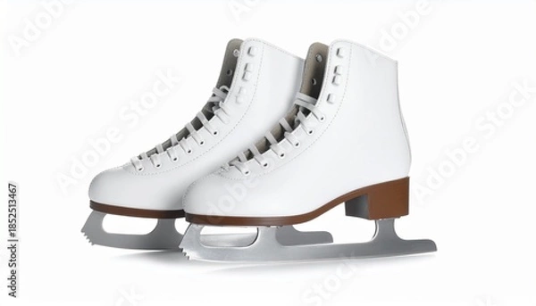 Obraz 白色のフィギュアスケートの靴