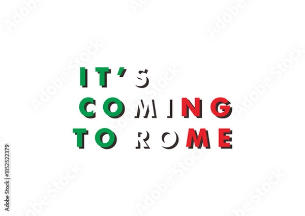 Obraz Its coming To Rome Flag