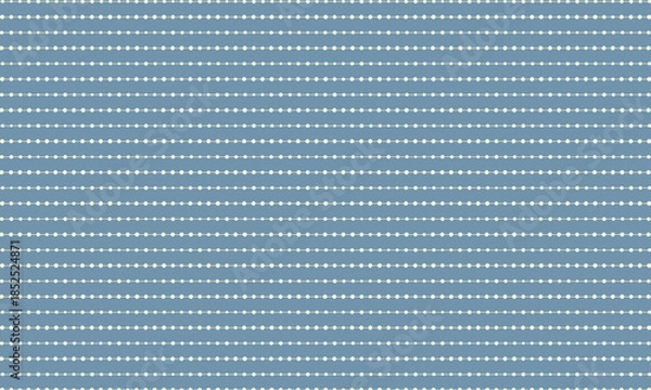 Obraz 横線に丸い点が入ったラフなボーダー模様が並ぶモダンな紺色の背景