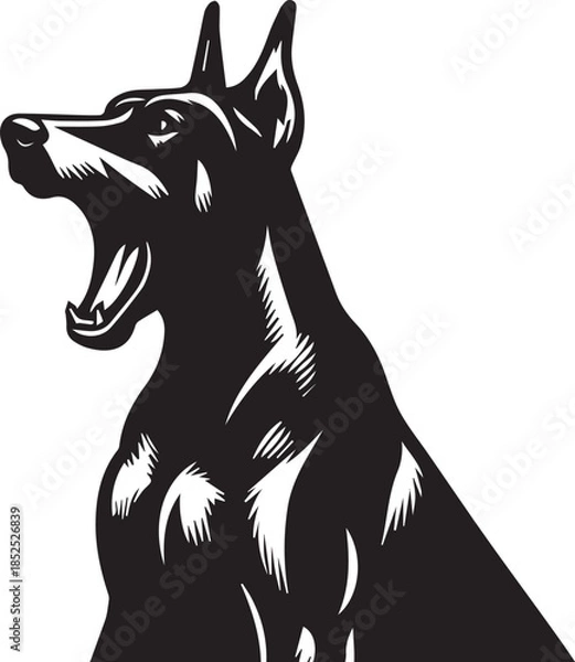 Obraz Dobermann Dog Vector	