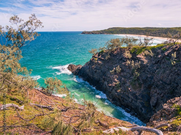 Obraz Cliffs and Ocean at Noosa Headland