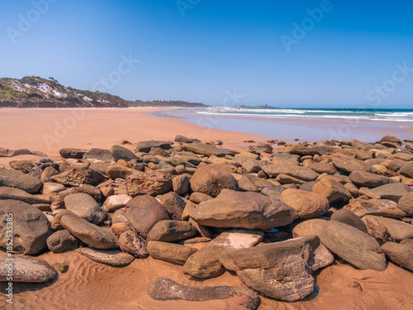 Obraz Coastal View with Rocks and Surf