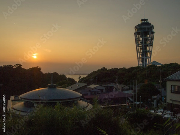 Obraz 江ノ島の夕景