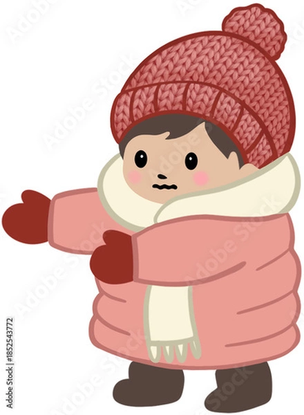 Obraz 패딩입은 여자아이
