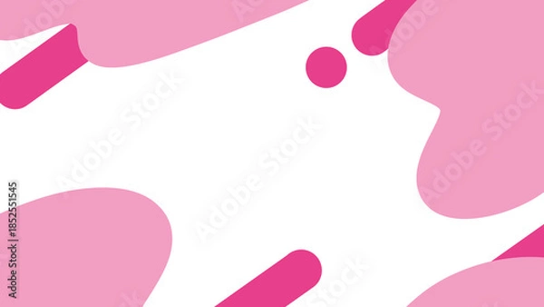 Obraz 流体シェイプ背景フレームピンク