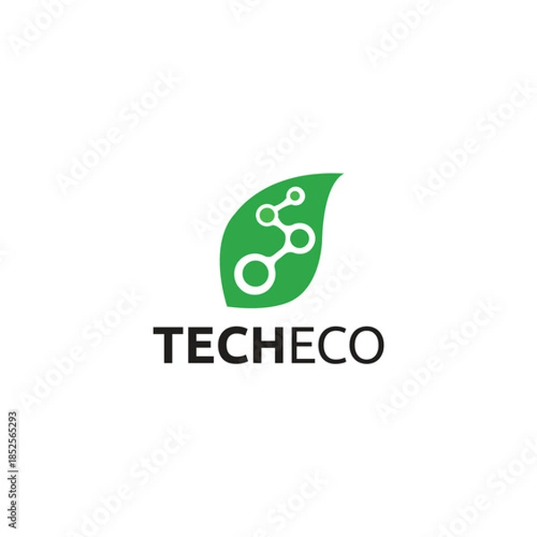 Obraz Tech Eco Logo Simple Symbols Natural