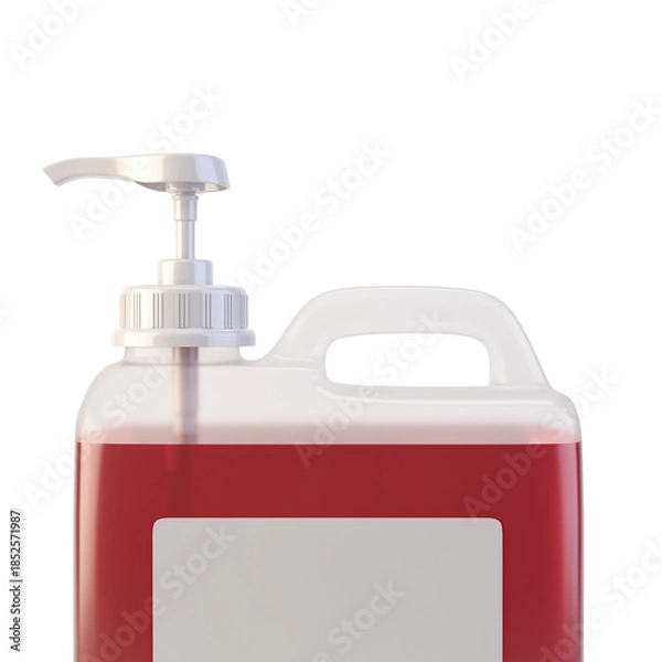 Obraz Transparent 5 Litre Cleaning Container with Pump 3D Render