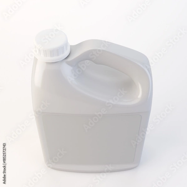 Obraz Generic White 3 Litre Cleaning Container 3D Render