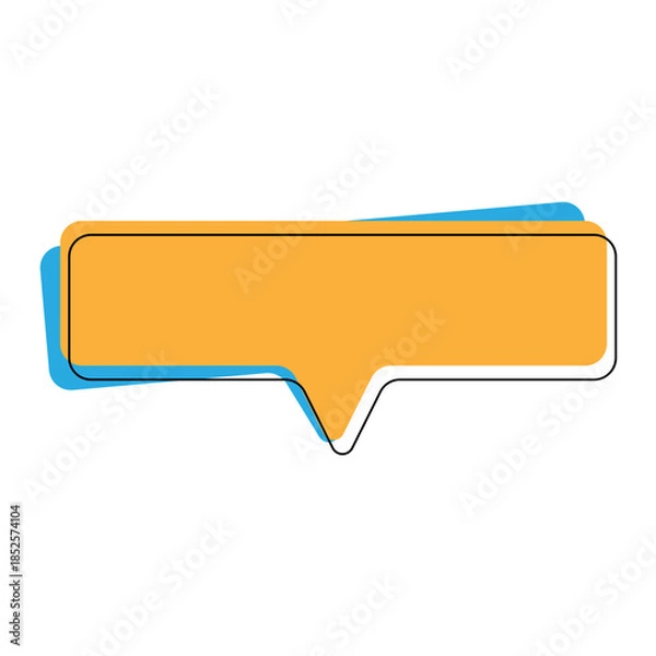 Obraz Flat Design Text Box