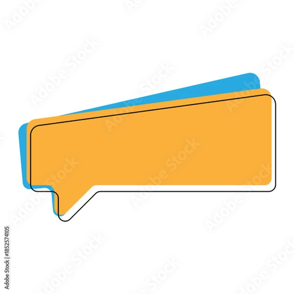 Obraz Flat Design Text Box