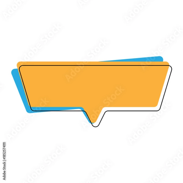 Obraz Flat Design Text Box