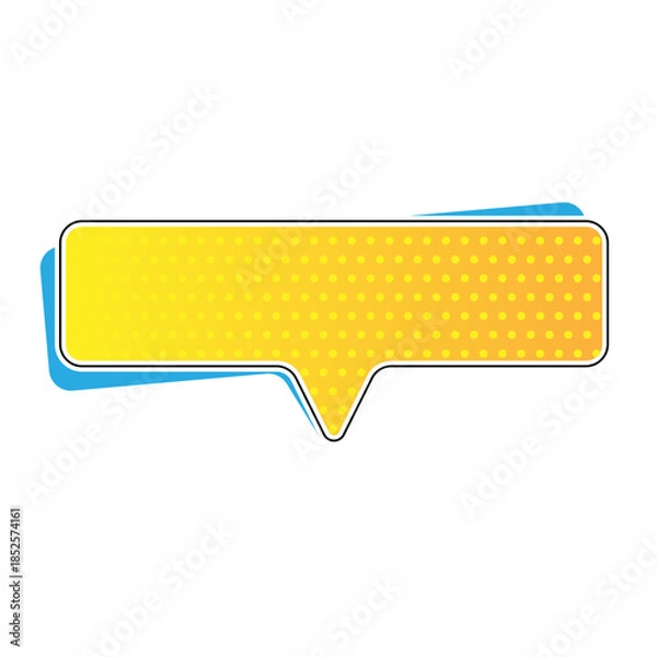 Obraz Flat Design Text Box