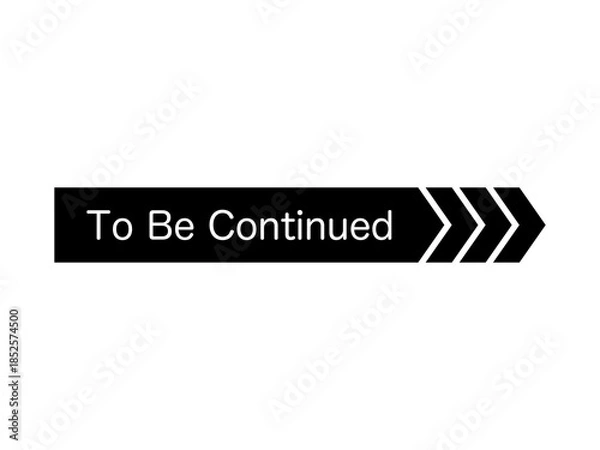 Obraz 「To Be Continued」矢印素材