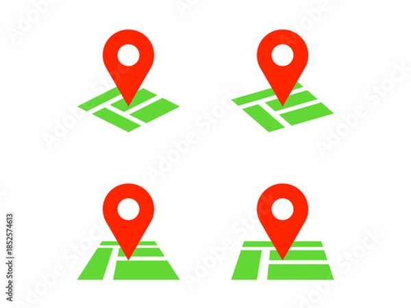 Obraz マップピンアイコンセット