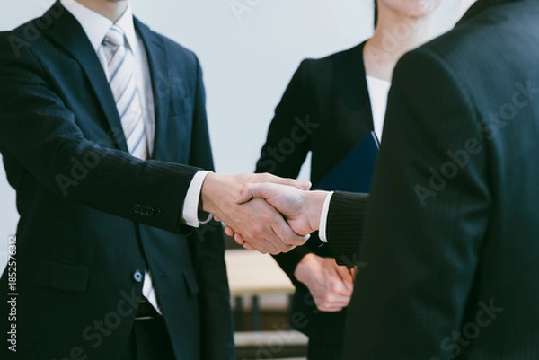 Obraz 握手するビジネスマン