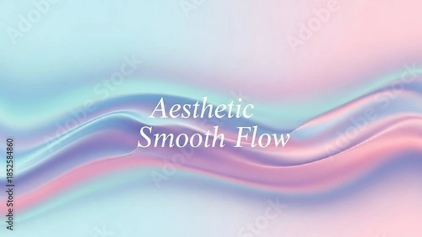 Obraz Aesthetic smooth flow background texture.