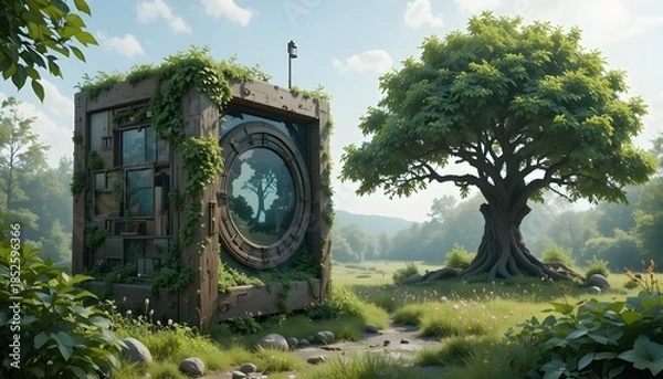 Obraz clock tower in the park