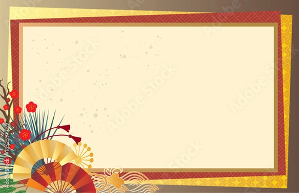 Obraz 正月和風背景