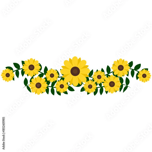 Obraz Flower Divider Decoration
