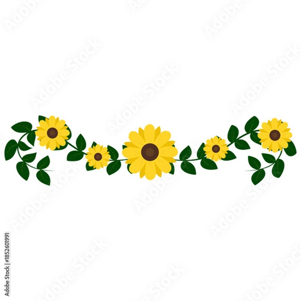 Obraz Flower Divider Decoration