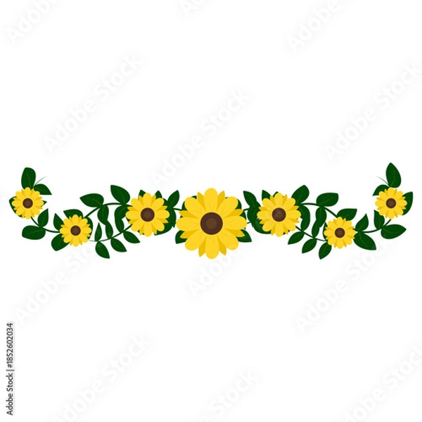Obraz Flower Divider Decoration