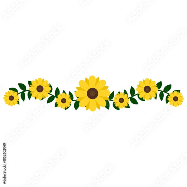 Obraz Flower Divider Decoration